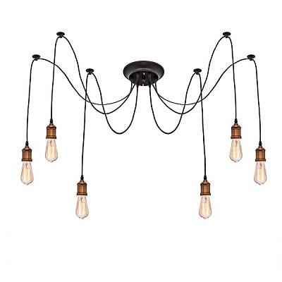 Латунный Industrial Edison Chandelier  фото 1