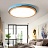 Светодиодный деревянный потолочный светильник LID 62 см  Голубой фото 4