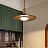Подвесной светильник с деревянным абажуром в форме диска THEA фото 8