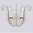Бра Calais Wide Wall Sconce with Crystal Accents Visual Comfort фото 7