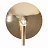 Бра Gold Round Backing Exposed Bulb Sconce Черный фото 4