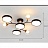 Серия потолочных светодиодных люстр с дисковидными и шарообразными плафонами на разветвленном каркасе MARTA-2 фото 4