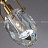 Дизайнерский подвесной светильник с хрустальным рассеивателем в виде ограненного камня в металлическом держателе XENIA фото 4