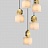 Дизайнерский подвесной светильник из мрамора BRIXEN 7 плафонов  фото 8