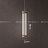 Серия подвесных светодиодных светильников с вытянутыми цилиндрическими плафонами в медных держателях SHOOT B фото 4