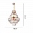 Серия дизайнерских люстр с каскадным абажуром из рельефных хрустальных подвесок геометрической формы SIMONETTA фото 2