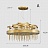 Светодиодная дизайнерская инсталляция с комбинацией стержневых компонентов на дисковом каркасе PERLINA фото 4
