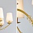 Дизайнерская люстра с текстильными плафонами и стеклянным декором MERANO фото 8