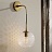 Минималистский настенный светильник с плафоном из цветного стекла фото 6