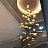 Дизайнерский подвесной светильник с плоским рельефным абажуром из металла и светодиодным источником света PALERMO 10 ламп фото 6