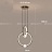 Серия подвесных светильников с шарообразными хрустальными плафонами на металлическом кольце с внутренним LED-свечением LUANA 1 кольцо золото фото 12