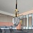Дизайнерский подвесной светильник с хрустальным рассеивателем в виде ограненного камня в металлическом держателе XENIA фото 7
