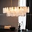 Реечный светильник с двурядным абажуром из стеклянных подвесок с эффектом белого дыма JULIS LONG фото 9