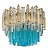 1960s Vintage Murano Glass Chandelier turquoise glass фото 2