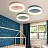 Серия цветных тонких светодиодных потолочных светильников WHEEL СерыйБольшой (Large) фото 8