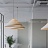 Дизайнерский подвесной светильник с белым матовым абажуром пирамидальной формы BAROLINE DUO A фото 5