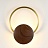 Бра в форме деревянного диска и декоративным кольцевым элементом ISSI Светлое дерево фото 6
