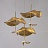 Дизайнерский подвесной светильник с плоским рельефным абажуром из металла и светодиодным источником света PALERMO 1 лампа фото 3