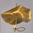 Дизайнерский подвесной светильник с плоским рельефным абажуром из металла и светодиодным источником света PALERMO 10 ламп фото 8