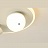 Потолочный светильник с шарообразным и вращающимся цилиндрическим плафоном и внешним LED-свечением SNOTRA CH A фото 3