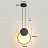 Серия подвесных светильников в виде колец разного диаметра с внутренней LED-подсветкой WOLKE B фото 2
