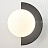 Серия настенных светильников с белым шарообразным плафоном и декоративным цветным элементом ORSA фото 12