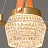 Подвесной светодиодный светильник с многогранным рельефным плафоном на красном кожаном ремешке CAROL фото 6