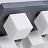 Серия потолочных люстр с матовыми стеклянными плафонами квадратной формы BOARD CUBE 9 плафонов Белый фото 11