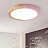 Светодиодный потолочный светильник в скандинавском стиле TWAIN 40 см  Розовый фото 9