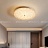 Потолочный светильник круглой формы с рельефным плафоном из хрусталя LORIS Модель А фото 3