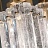 Подвесной светильник с прямоугольным плафоном из хрустальных пластин с эффектом льда, подвешенном на металлических рамках BENNA фото 5