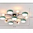 Серия потолочных светодиодных люстр с дисковидными и шарообразными плафонами на разветвленном каркасе MARTA-2 C белый фото 13