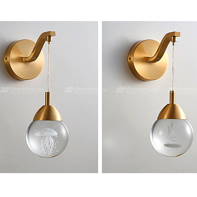 Настенный светильник Modern Crystal Ball Wall Lamp A  фото 1